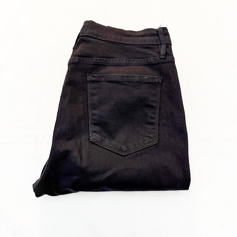 Frame Le Sylvie Slender Straight Film Noir Black Denim Jeans Size 31